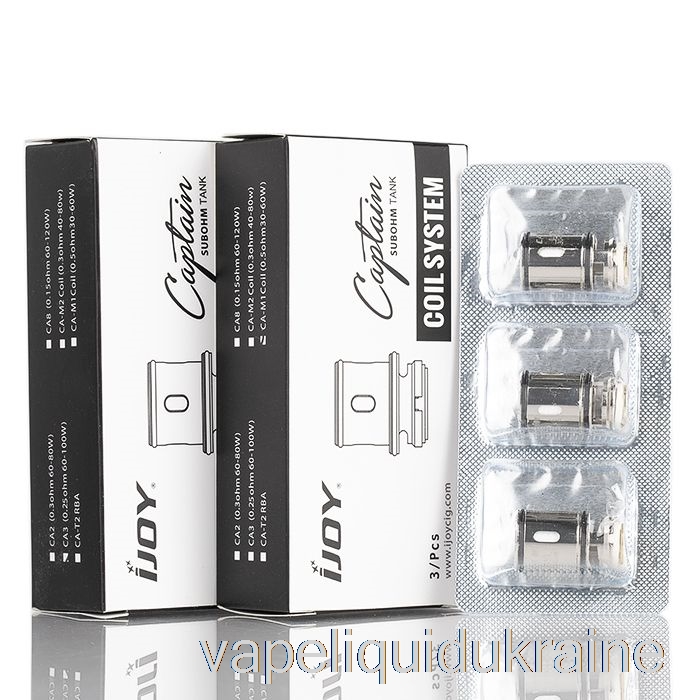 Vape Liquid Ukraine iJoy Captain CA Replacement Coils 0.3ohm CA2 Coils